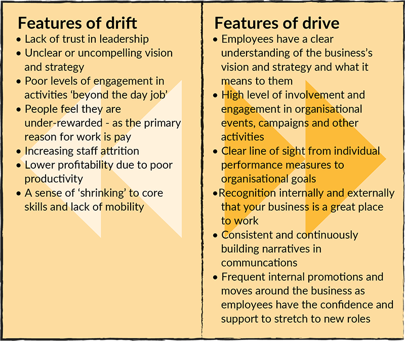 Drift-or-Drive_model Changing gears: Shift your business from drift to drive - Ludic Consulting